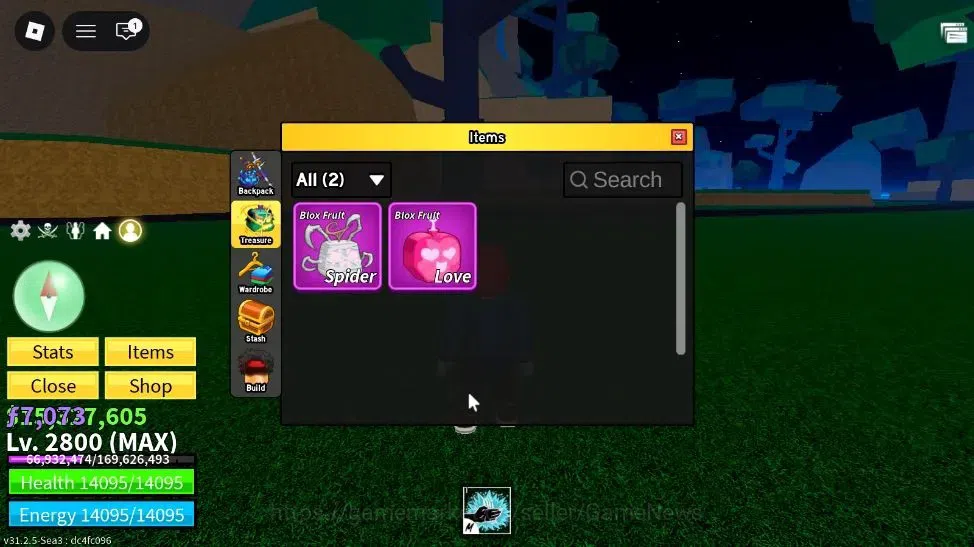 Roblox Accounts Blox Fruit |MAX Lv2800| 15M Beli 7k Frag| 1 Myth+2 image 3