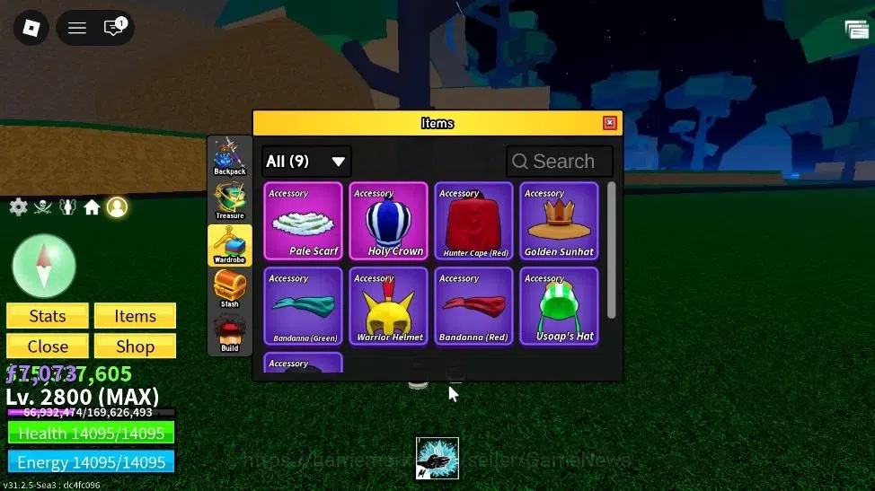 Roblox Accounts Blox Fruit |MAX Lv2800| 15M Beli 7k Frag| 1 Myth+2 image 4