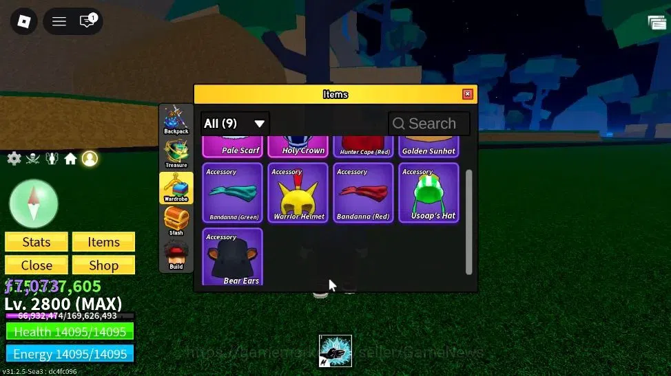 Roblox Accounts Blox Fruit |MAX Lv2800| 15M Beli 7k Frag| 1 Myth+2 image 5