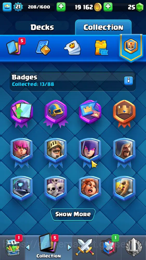 Clash Royale Accounts Midgame Lv 21|Trophy 3668|KTL 8|Limited Skin|Card 67| 2 EVO 2 Legendary 17 Epic 23 Rare 25 15
