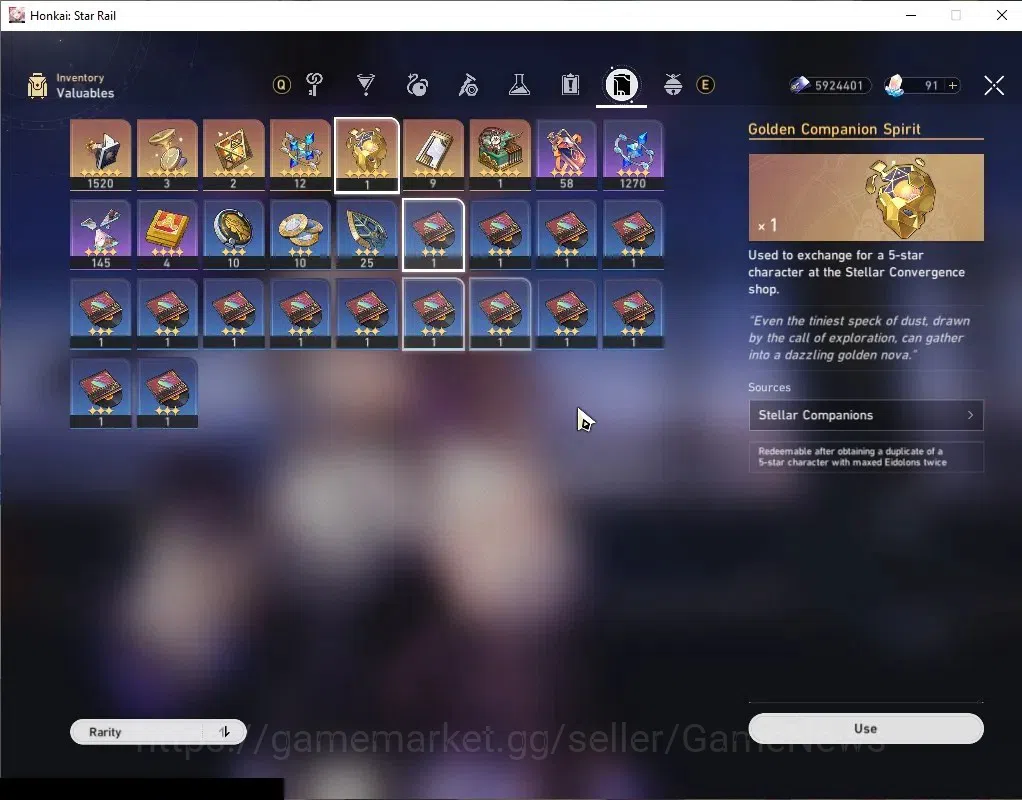 Honkai Star Rail Accounts Asia|TL 34|1 Golden Companion|5 Limited|Castorice, image 9