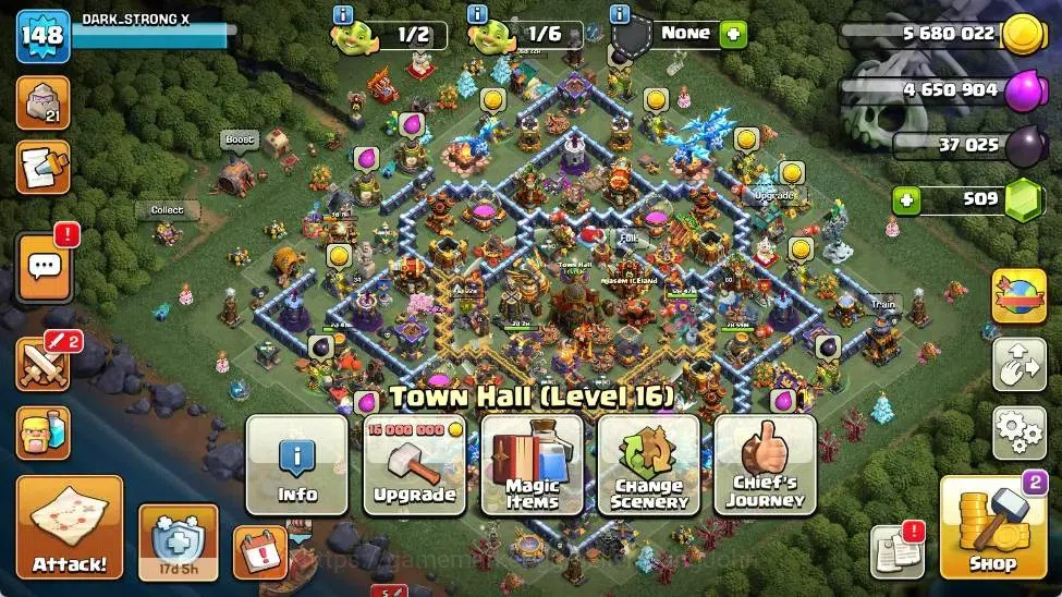 Clash of Clans Accounts Global | TH 16-BH 9|LVL 148|HH 10|AQ 77,MP 40,GW 5 image 2