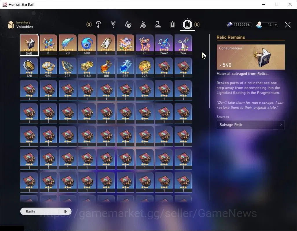 Honkai Star Rail Accounts Others Asia|TL 65|8 Limited|(Castorice,Evanescia,Hyacine)+Sign Robin,Yao Guang,Acheron,DHPT,Ruan 12