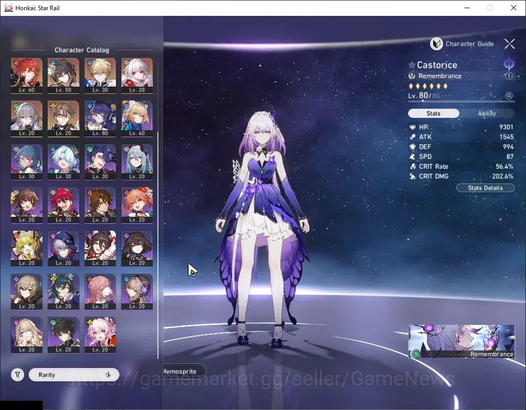 Honkai Star Rail Accounts Others Asia|TL 65|8 Limited|(Castorice,Evanescia,Hyacine)+Sign Robin,Yao Guang,Acheron,DHPT,Ruan 5
