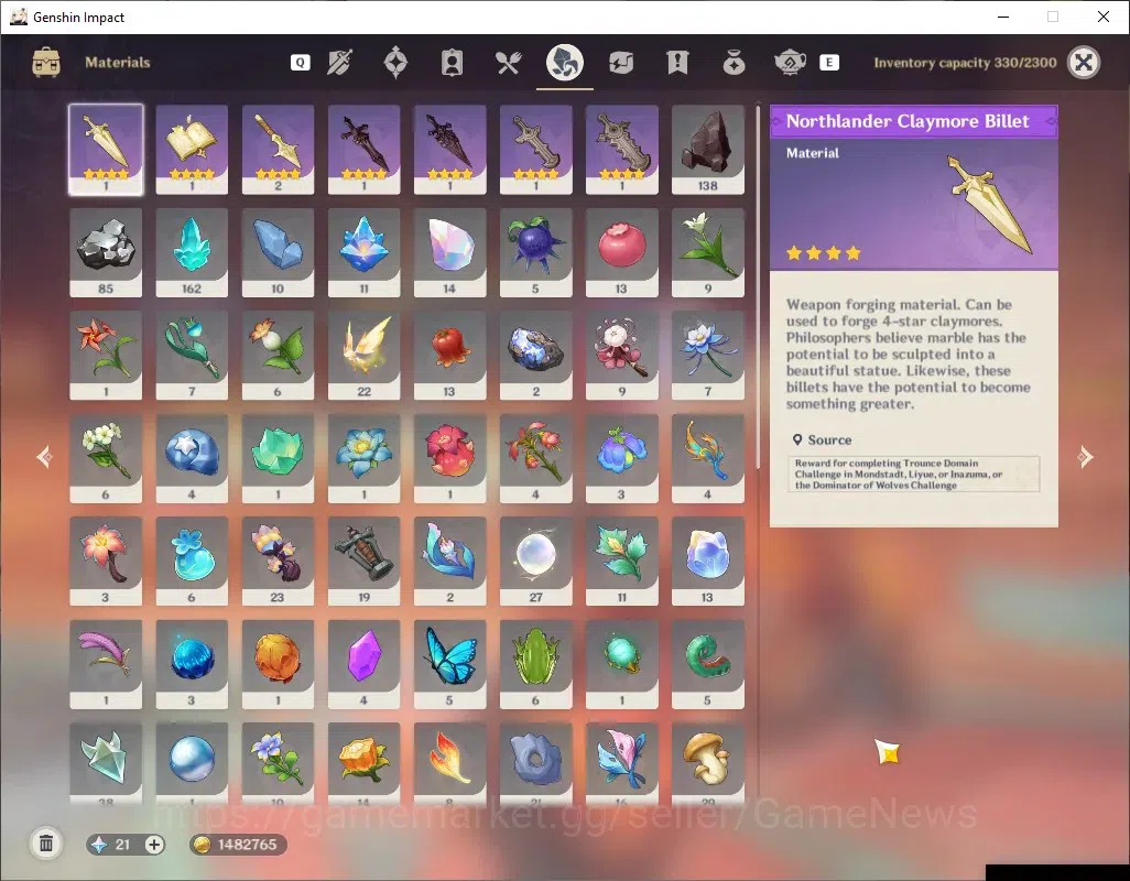 Genshin Impact Accounts ASIA|AR 45|1 Limited + 3 (*5 Weapon)| Mavuika + Si image 8