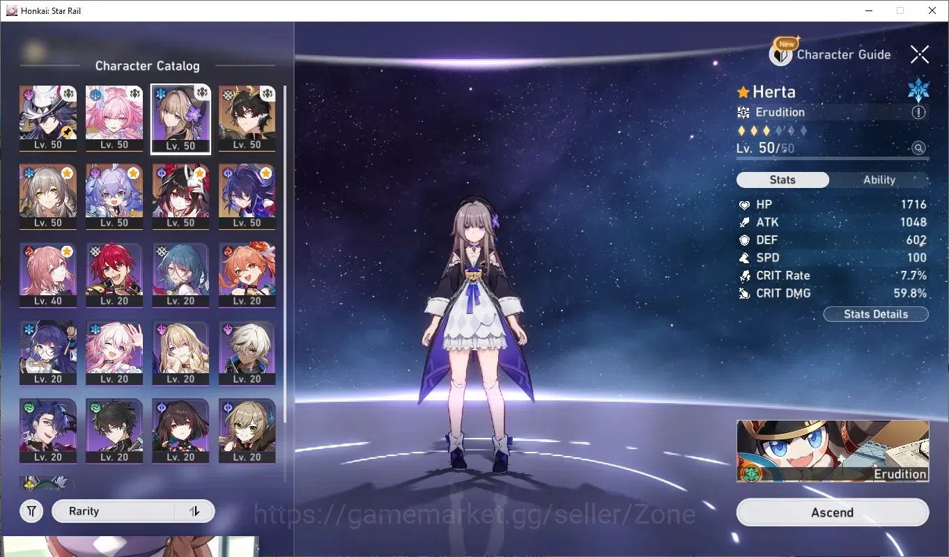 Honkai Star Rail Accounts Others ASIA|L50 Ashveil|L50 Cyrene|L50 Herta|L50 Dan Heng|L50 March 7th|L50 Asta|Cruising LC L50 8