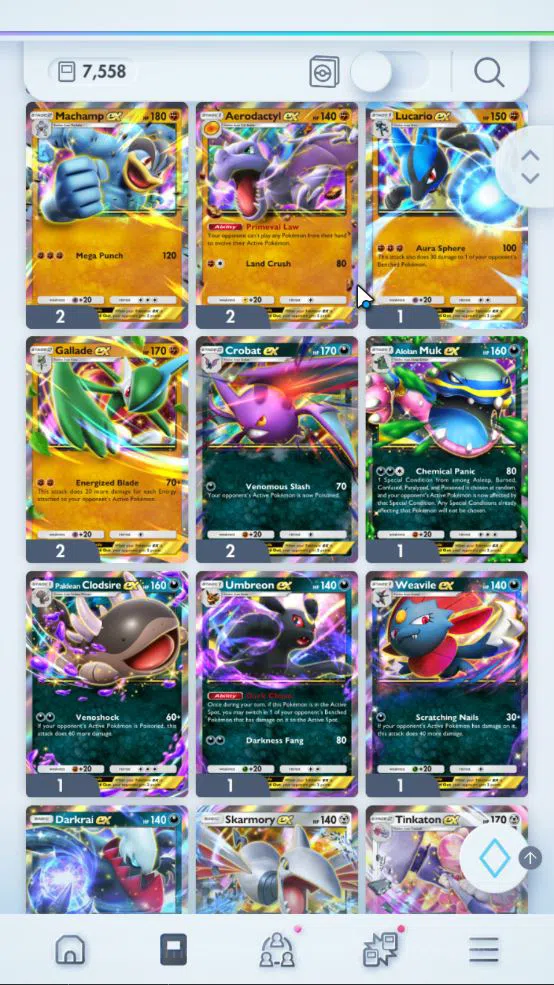 Pokémon TCG Pocket Accounts EN 7,5K Card|129 EX|2Crown [Solgaleo,MCore Barier] image 18