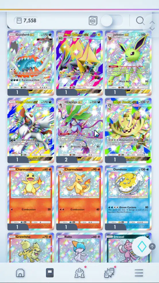 Pokémon TCG Pocket Accounts EN 7,5K Card|129 EX|2Crown [Solgaleo,MCore Barier] image 2