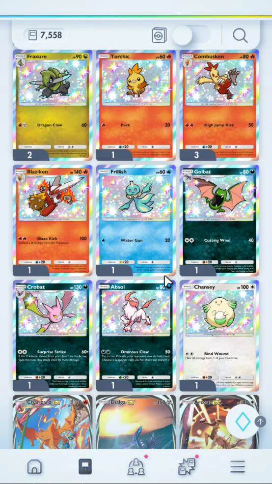 Pokémon TCG Pocket Accounts EN 7,5K Card|129 EX|2Crown [Solgaleo,MCore Barier] image 4