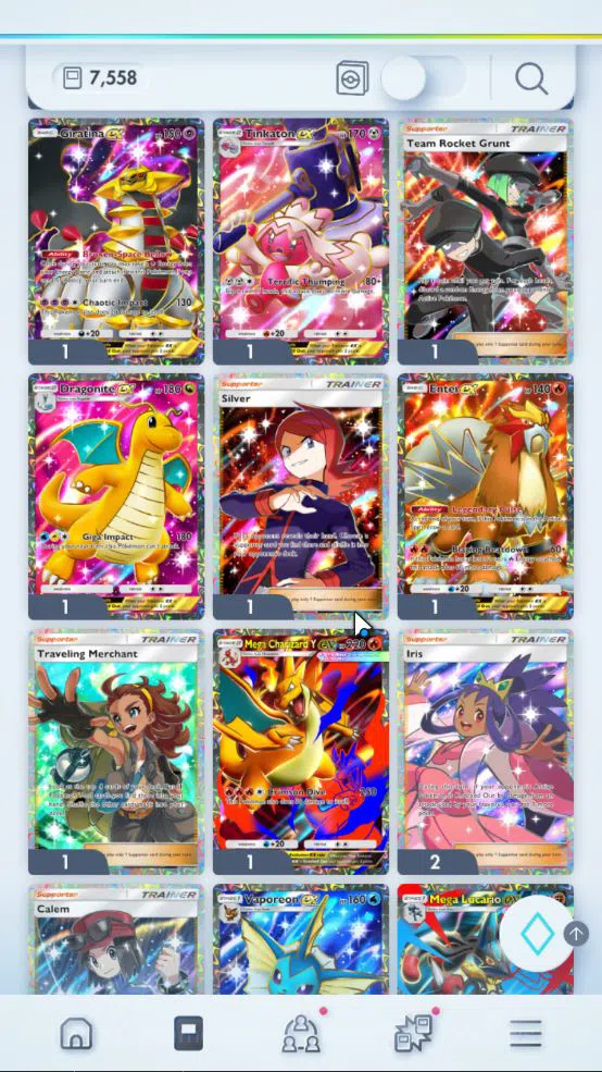 Pokémon TCG Pocket Accounts EN 7,5K Card|129 EX|2Crown [Solgaleo,MCore Barier] image 7