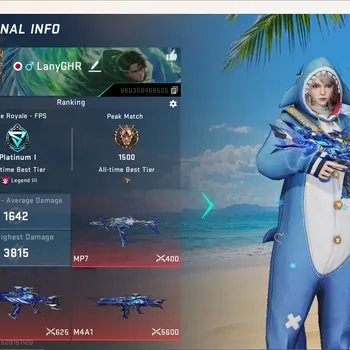 Blood Strike Accounts Collab Skin ASIA|3 Eternal Gun:M4A1-Blight'sEmbrace,Galil-Blight'sEmbrace,MP7-Tidesong|1 Collab Gun