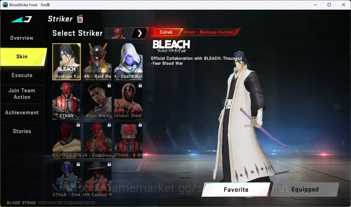 Blood Strike Accounts ASIA | 1 Collab BLEACH=ETHAN - Byakuya Kuchiki | 2 image 10