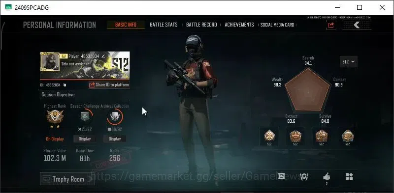 Arena Breakout Accounts MOBILE|Lvl 30|SV 102M|CV 64M|2 Utopia|6 Set|HEP MP image 2