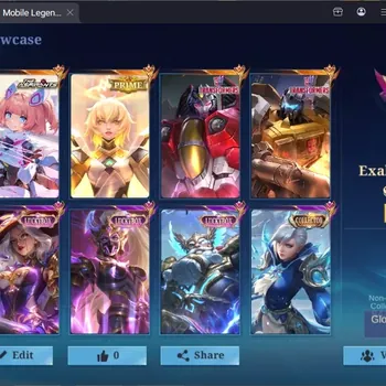 Mobile Legends: Bang Bang Accounts Collector Global|280S|Exalted|KOF Karina,TF Roger,TF Aldous,Asp Angela,Prime Beatrix,LBX