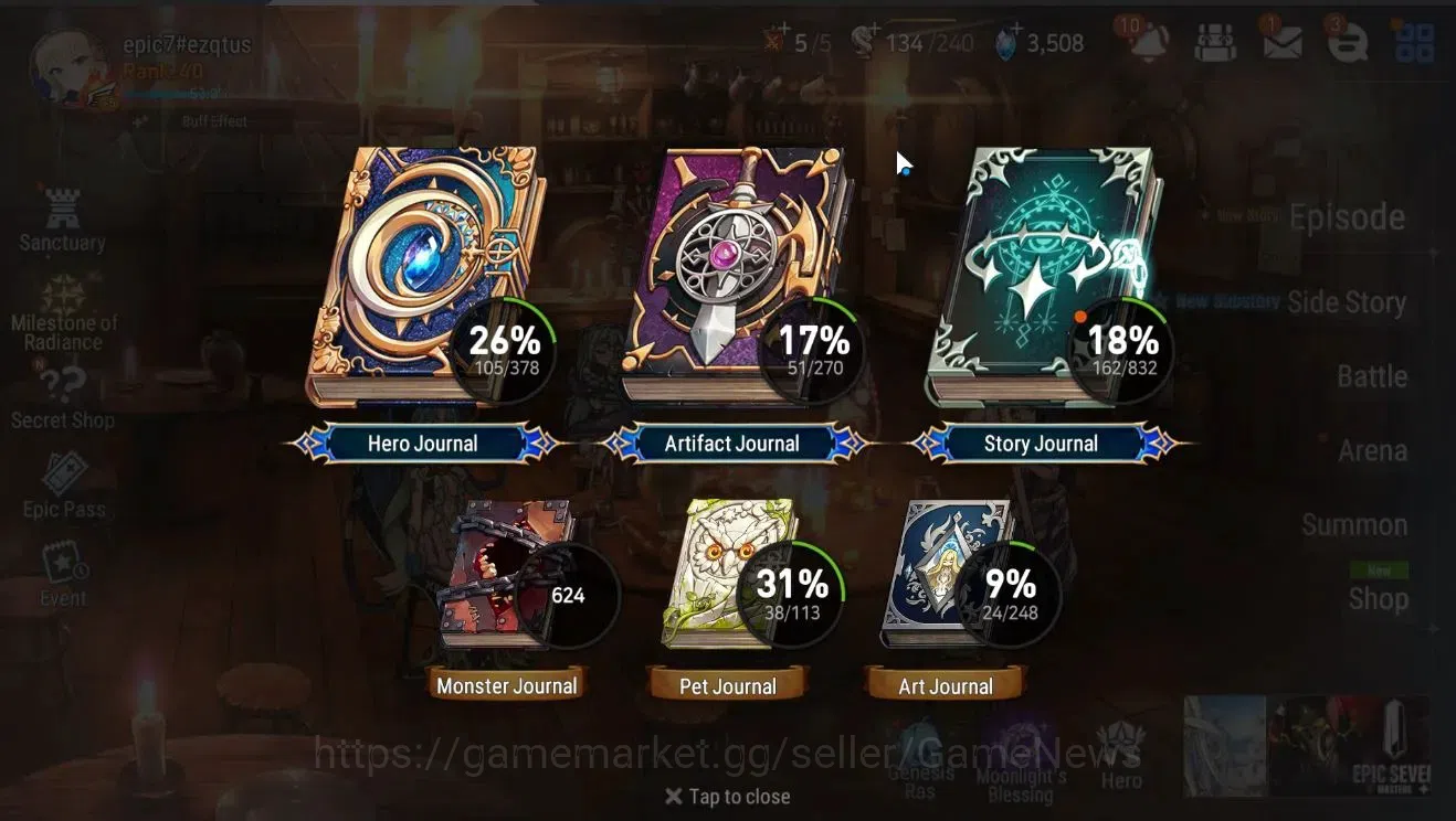 Epic Seven Accounts GLOBAL Unverif|NewEra|4 ML(BHwayoung,Belian,NC Lan image 3