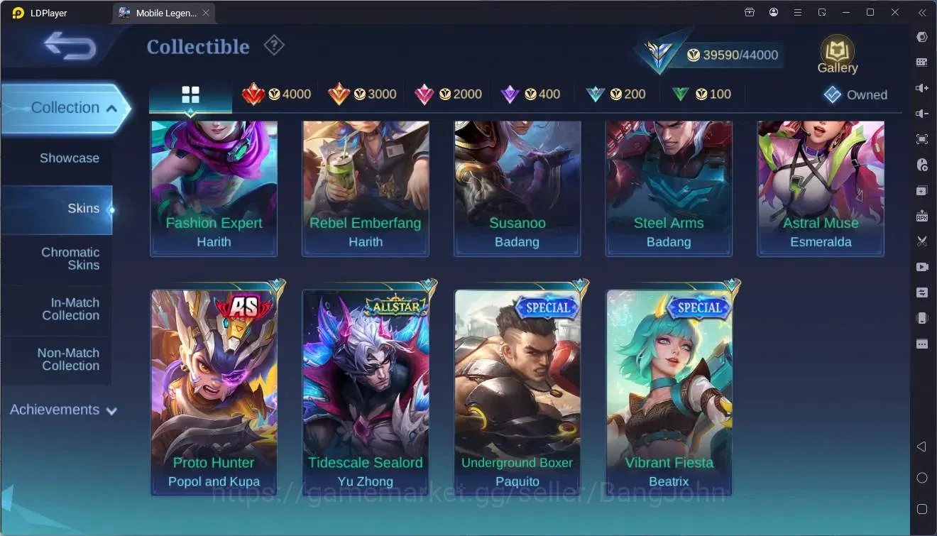 Mobile Legends: Bang Bang Accounts Global |Hero 112|Skin 179|Expert|KOF Karina|Luckyb image 19