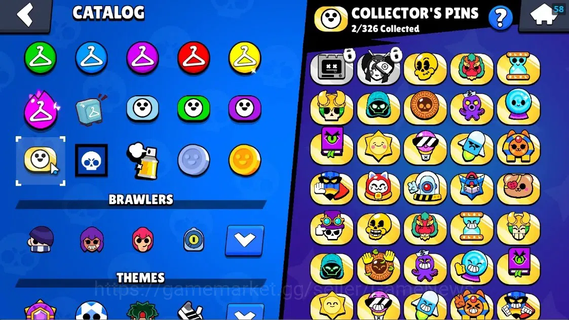 Brawl Stars Accounts 847 Trophy|14 Brawlers 1 Max Lvl Full Buffies Edgar|1 Super Rare Skin (Ash Boy)|8800 Bling|CN 14