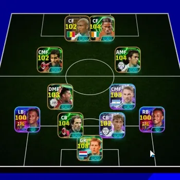 eFootball Accounts Legends & Iconic Players Android|Power 3155|12Epic Edwin van der Sar,Franco Baresi,Didier