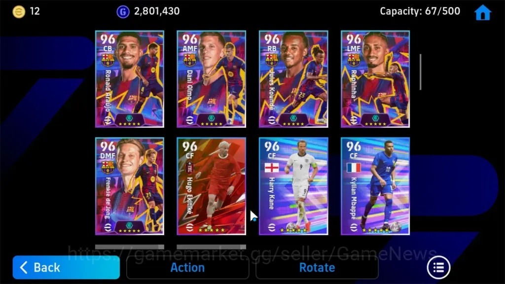 eFootball Accounts を購入 - Android | Power 3155 | 12Epic