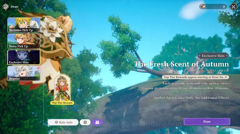 The Seven Deadly Sins: Origin Accounts EUROPA | Lv2 FreshStory | 2 SSR Meliodas, Guila + SSR Selector ticket | LogNetmarble 7
