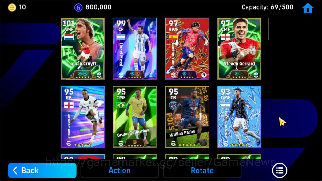 eFootball Accounts Android|Epic Johan Cruyff,Steven Gerrard,Andriy Sh image 4