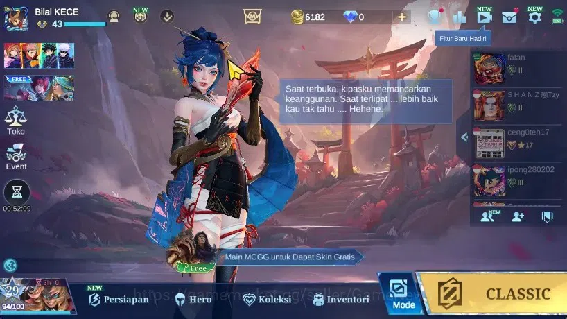 Mobile Legends: Bang Bang Accounts Collector Hero 86|Skin 116|High Glory 52|Natalia Collector,Fanny Valentine,3 Dragon 1