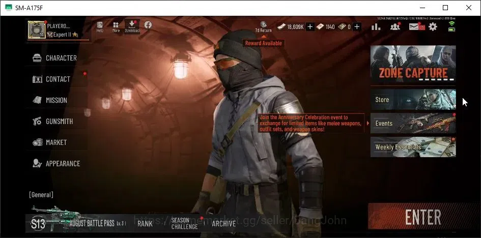 Arena Breakout Accounts High-End Mobile |Lv.30|CV 15M|SV 111M|Exclusive Symphony AUG,Decree LR-AR1,Koi LR-AR2|Melee Battle 1