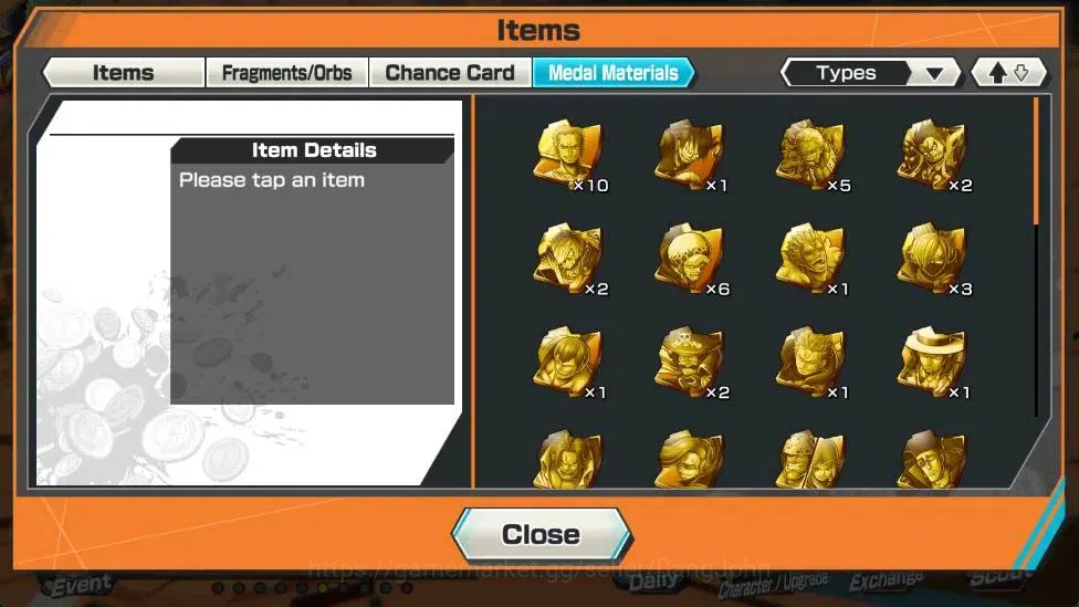 One Piece Bounty Rush Accounts Global |PR 9|EX 4|Gol D. Roger Lv.1/60,S-Snake Lv. image 1