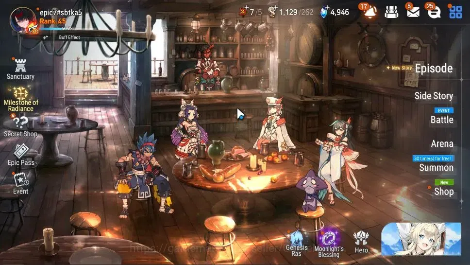 Epic Seven Accounts GLOBAL Unverif|7 ML(Salome,NM Luna,BysHwayoung,Etc image 1