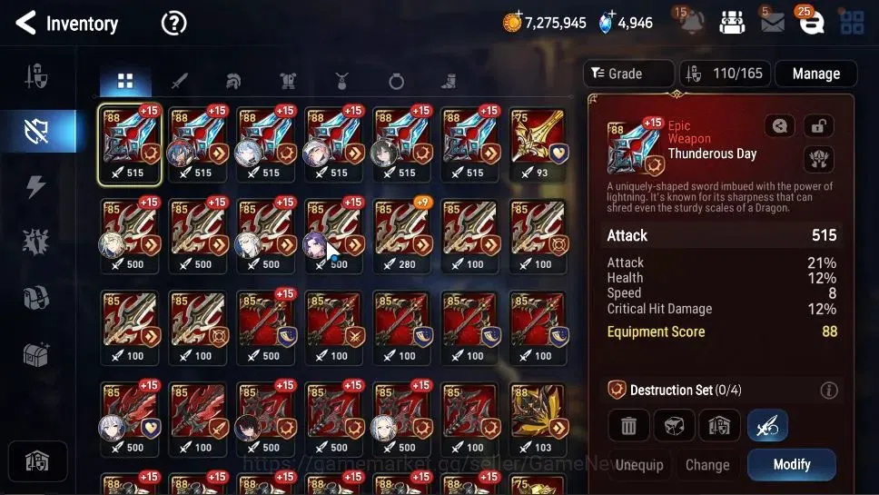 Epic Seven Accounts GLOBAL Unverif|7 ML(Salome,NM Luna,BysHwayoung,Etc image 15