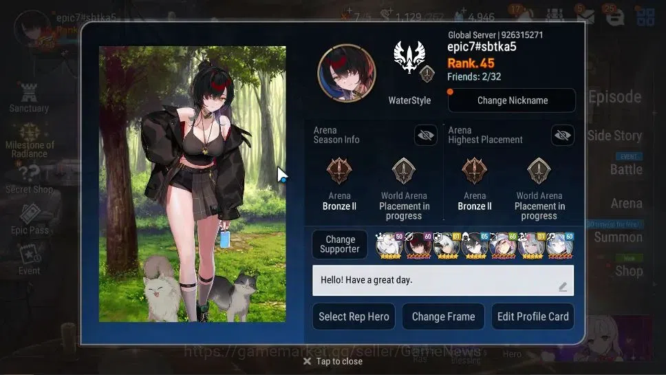 Epic Seven Accounts GLOBAL Unverif|7 ML(Salome,NM Luna,BysHwayoung,Etc image 2