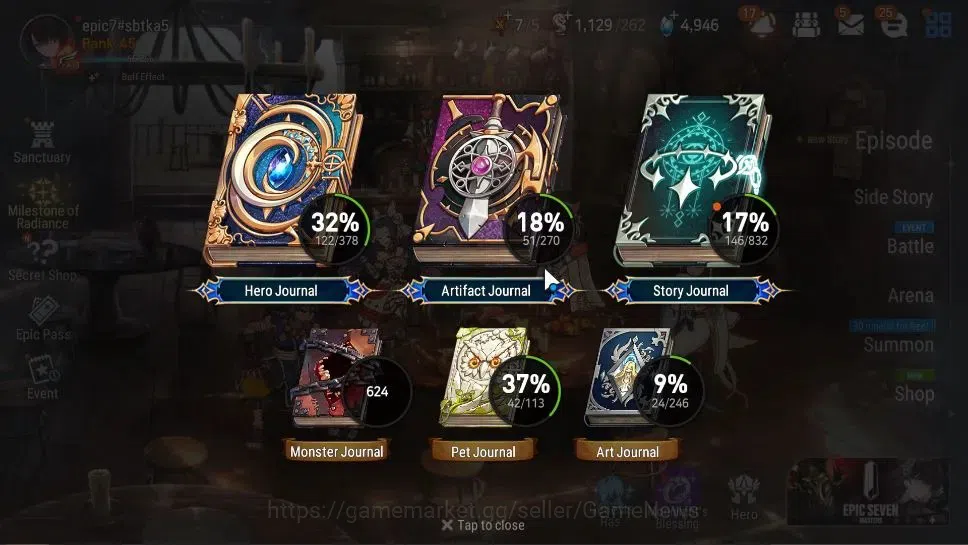 Epic Seven Accounts GLOBAL Unverif|7 ML(Salome,NM Luna,BysHwayoung,Etc image 3