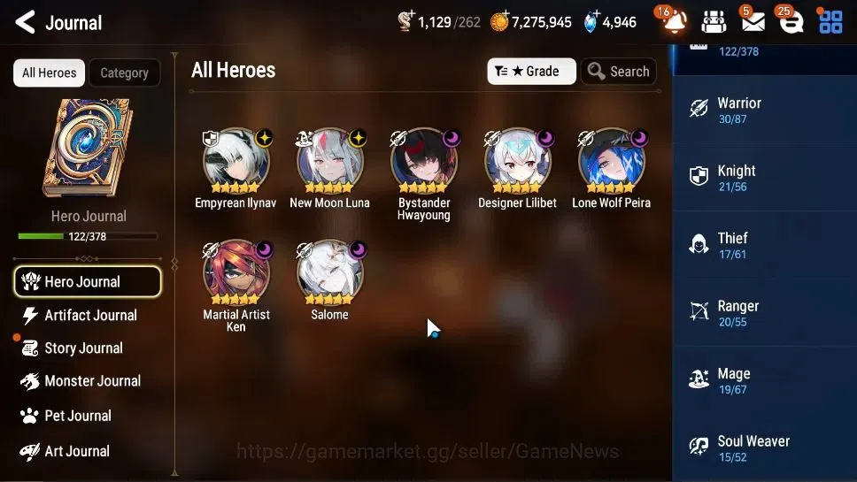 Epic Seven Accounts GLOBAL Unverif|7 ML(Salome,NM Luna,BysHwayoung,Etc image 6