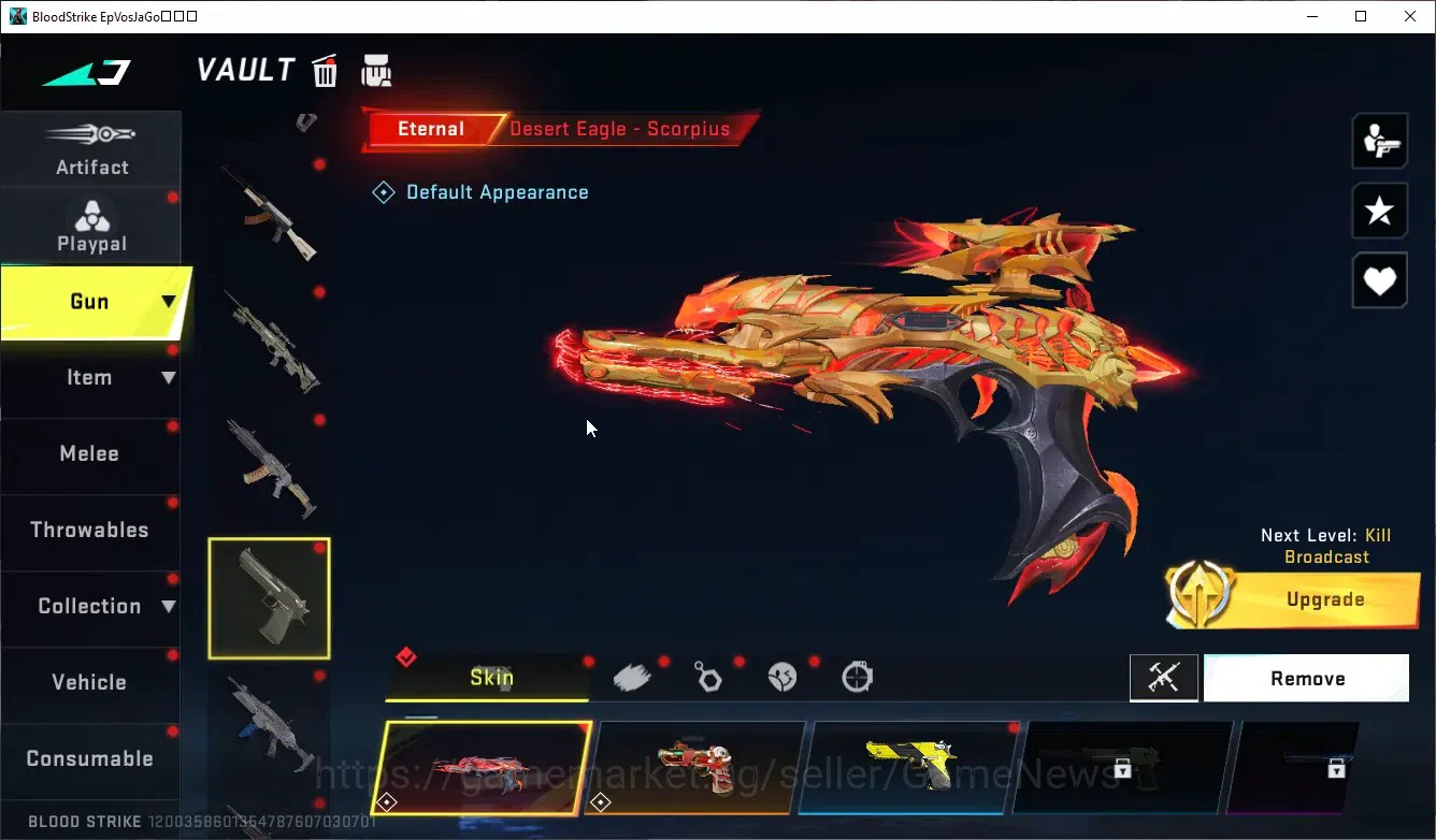Blood Strike Accounts ASIA|Eternal DEagle Scorpius|Melee Talon Knife San image 14