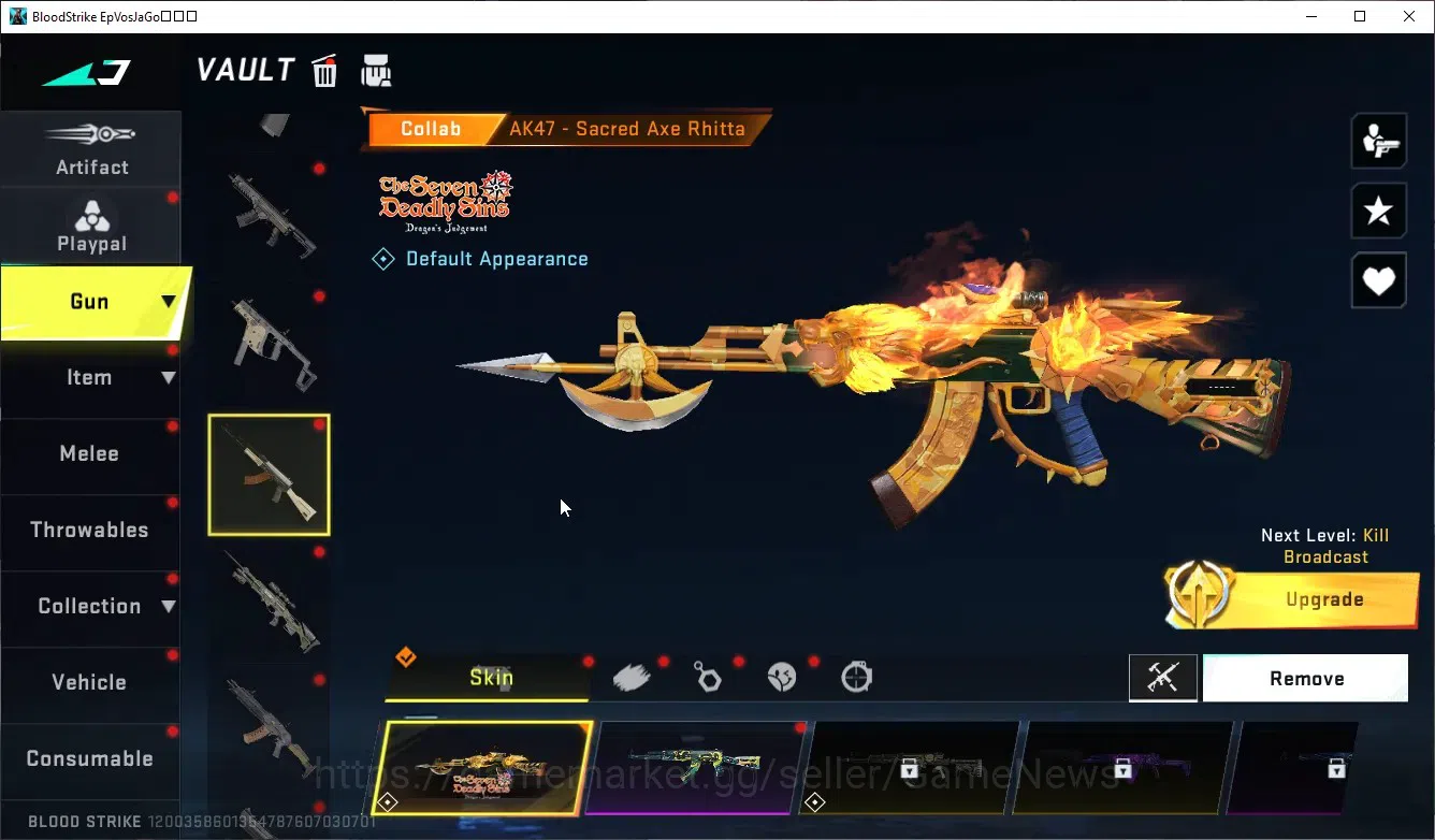 Blood Strike Accounts ASIA|Eternal DEagle Scorpius|Melee Talon Knife San image 16