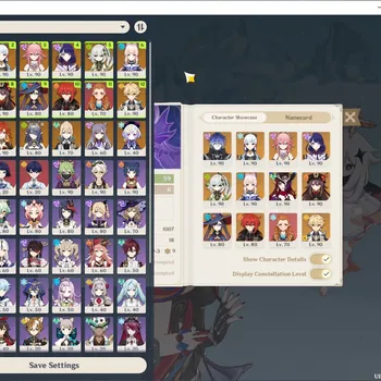 Genshin Impact Accounts End Game ASIA|AR 59|11 Limited + 8 (*5 Weapon)|(Chasca)+Sign,Ayaka C2,Raiden Shogun
