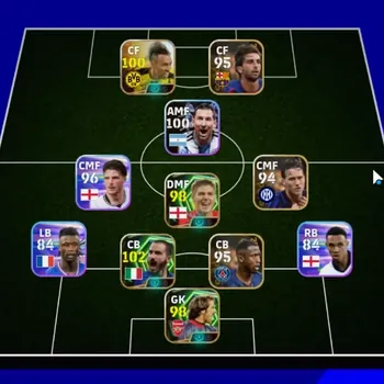 eFootball Accounts Legends & Iconic Players Android|Power 2897|Collab Naruto(P.E Aubameyang),Epic Leonardo Bonucci,Steven