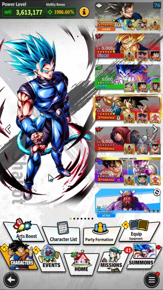 Dragon Ball Legends Accounts 323M Total Power|LV155|4UL+1LR+15LL|SSGSS Gogeta,O image 2