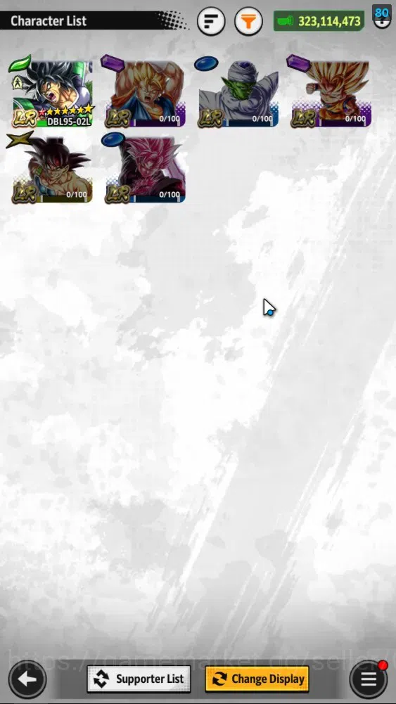 Dragon Ball Legends Accounts 323M Total Power|LV155|4UL+1LR+15LL|SSGSS Gogeta,O image 5