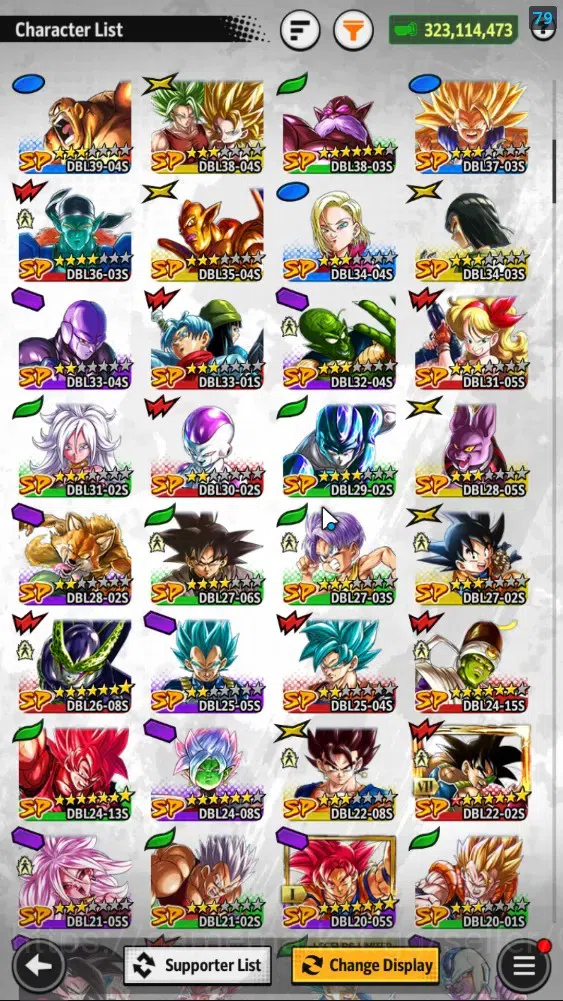 Dragon Ball Legends Accounts 323M Total Power|LV155|4UL+1LR+15LL|SSGSS Gogeta,O image 8