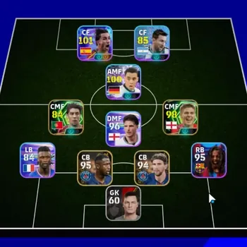 eFootball Accounts Meta Player Android | 4 Show Time Ferran Torres,Jamal Musiala,Lionel Messi | 2 Epic Steven Gerrard,Rui