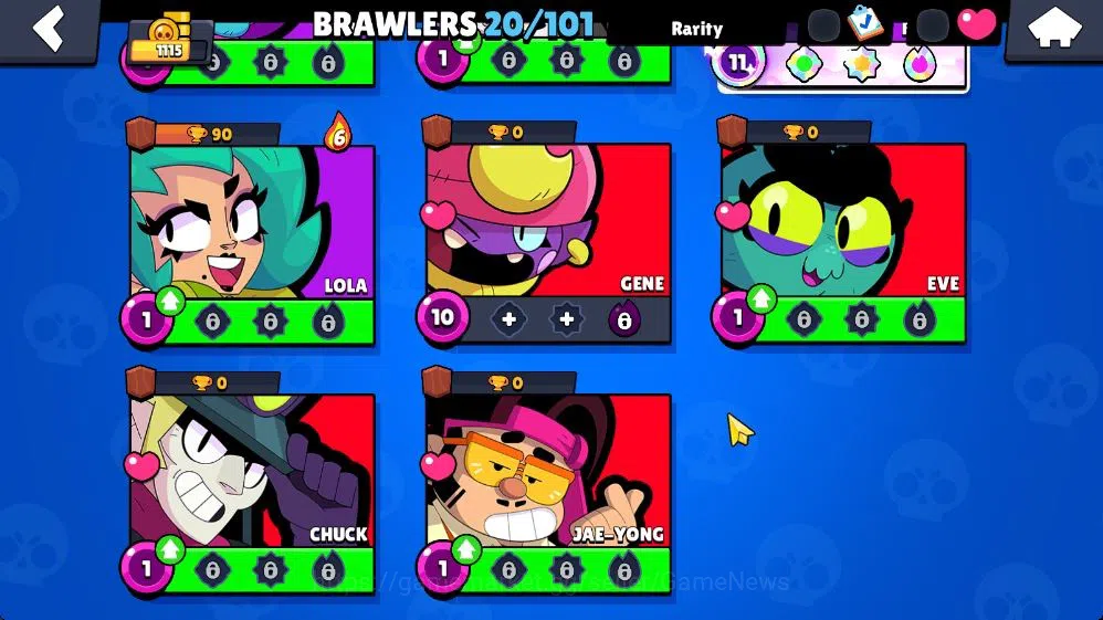 Brawl Stars Accounts 115 Trophy|20 Brawlers 2 Max Lv / 4 Myth | 2 Myth Skin [Brother Bo,Thief Edgar] 4 Epic 1 Super Rare 7