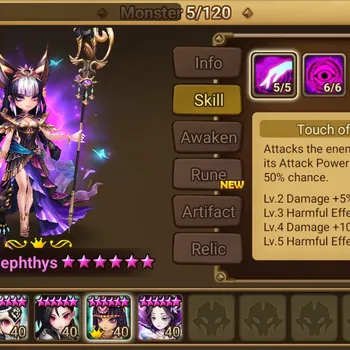 Summoners War: Sky Arena Accounts End-Game ASIA|END GAME|5 LD(Nephthys,Lydia,Leona,Akroma,Dorothy) 112