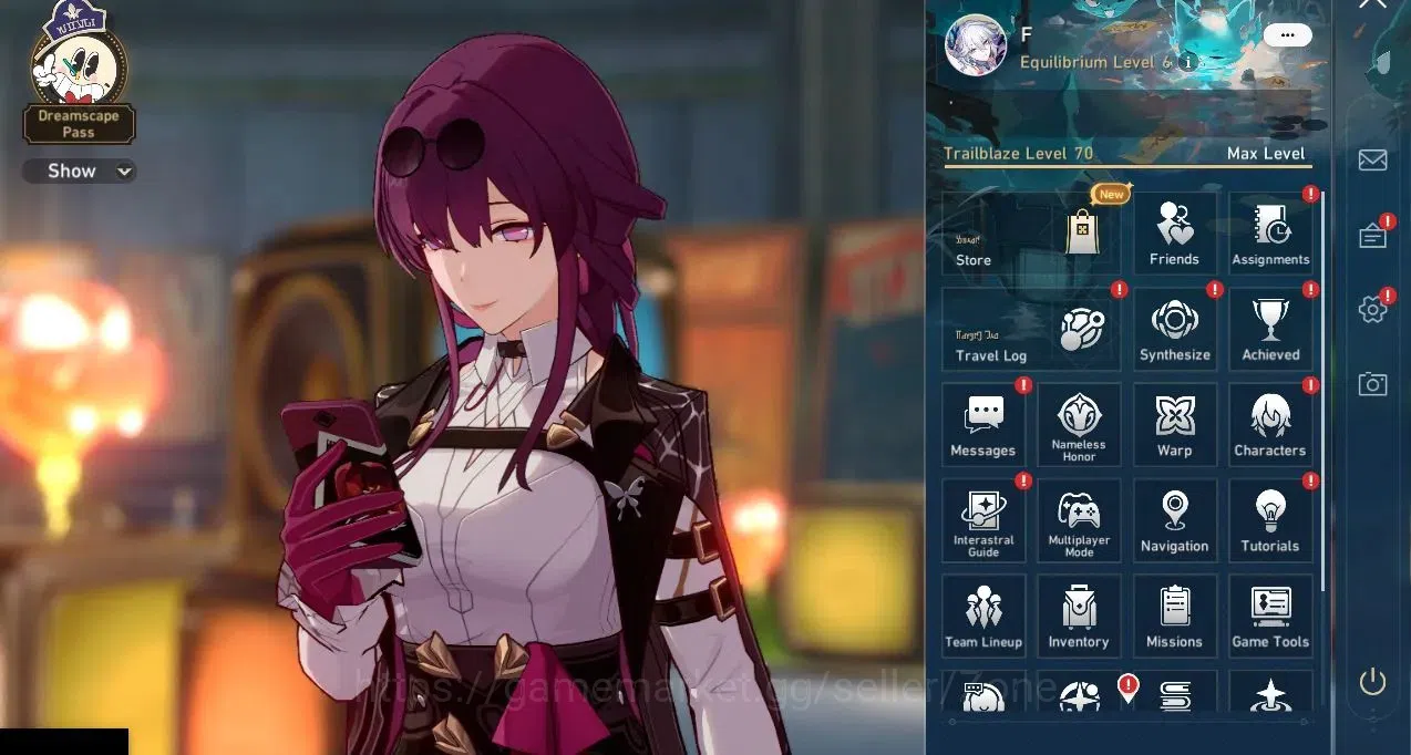 Honkai Star Rail Accounts Others ASIA|TL70|23 Limited Char(SW999+Sign, Cyrene E2+Sign, Castorice+Sign, Yaoguang, Evernight 1