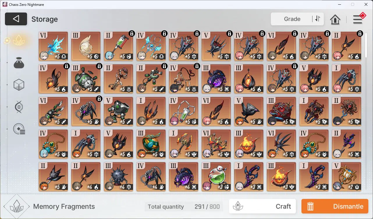 Chaos Zero Nightmare Accounts ASIA LV55 21SSR Serenial+Sign Meilin E2+Sign Haru+ image 13