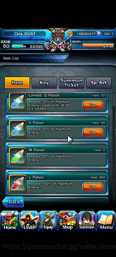 Grand Summoners Accounts Global|Rank 50|3017 cc + 5 Ascend|Sayaka MikiTW,H  image 2
