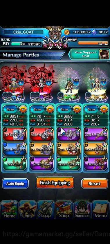 Grand Summoners Accounts Global|Rank 50|3017 cc + 5 Ascend|Sayaka MikiTW,H  image 3