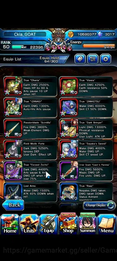 Grand Summoners Accounts Global|Rank 50|3017 cc + 5 Ascend|Sayaka MikiTW,H  image 5