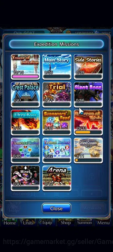 Grand Summoners Accounts Global|Rank 50|3017 cc + 5 Ascend|Sayaka MikiTW,H  image 7