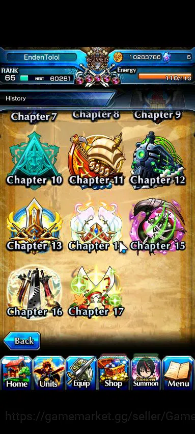 Grand Summoners Accounts Mid-Game Global|Rank 65|1 Sp Art|23 Ascend|[Emiya,Hazuki,Chloe,Orvell,S Chloe]+TW,S Miyu,Momo,VS 14